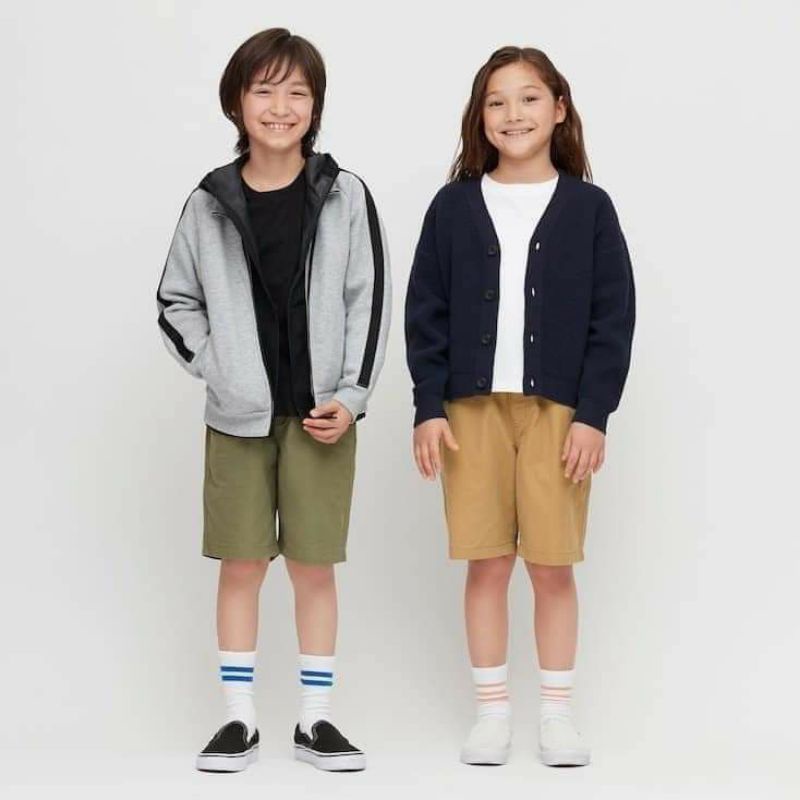 Quần short Uniqlo bé trai size đại chất vải kaki  mềm màu sắc tươi trẻ