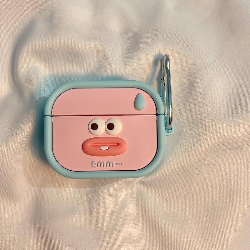 Vỏ Bảo Vệ Hộp Sạc Tai Nghe AirPods3 Gen AirPods3 2021 3 Hình Xúc Xích Màu Xanh Dương Xinh Xắn Ốp