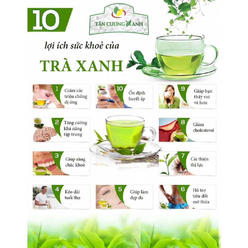Trà xanh nguyên chất (túi ZIP kín 350g) HẬU HƯƠNG