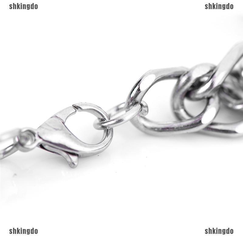 Vòng Tay Dạng Dây Xích Bằng Thép Không Gỉ Phong Cách Punk Dành Cho Nam