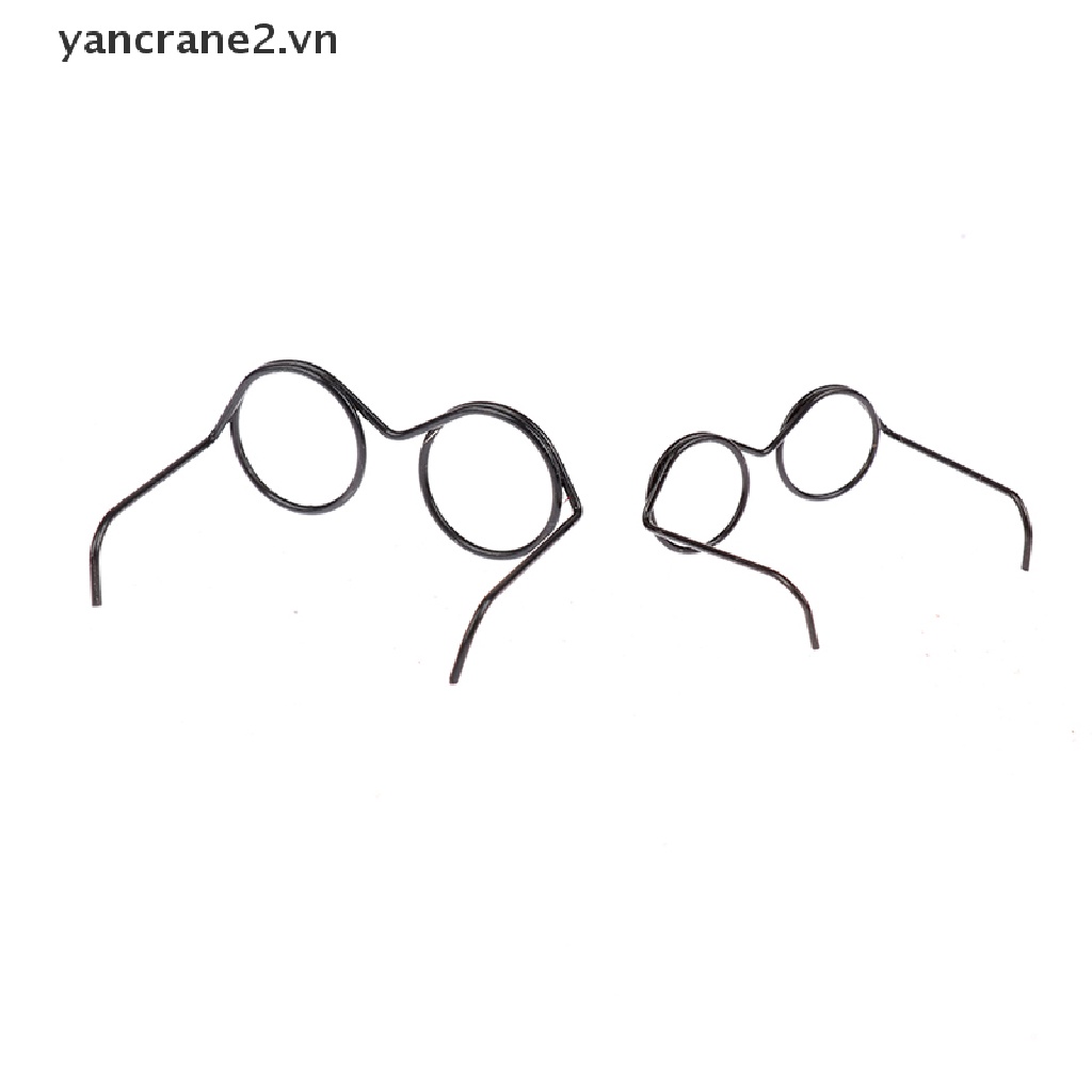 Set 10 Mắt Kính Không Gọng Tròn Thời Trang Cho Búp Bê 30cm yancrane2.vn