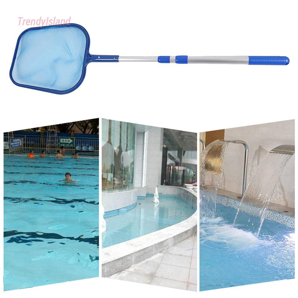 SPA Ponds Leaf Catcher Mesh Bags Swimming Pool Skimmer Net with Telescopic Pole Cleaning Tools