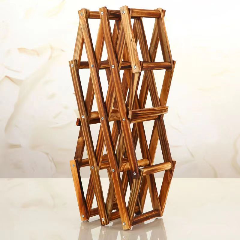 Giá Gỗ Để Chai Rượu Vang Thiết Kế Sáng Tạo Trang Trí Phòng Khách