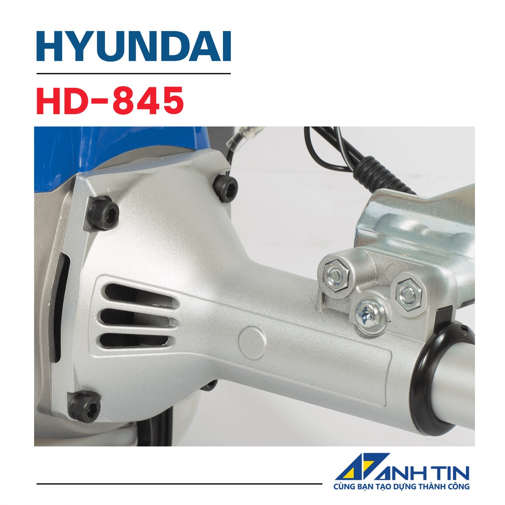 Máy cắt cỏ HYUNDAI HD-845 | Công suất 1.7HP | Dung tích xy lanh 42.7cc