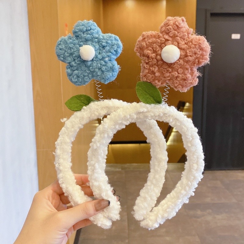 Băng Đô Cài Tóc Rửa Mặt Họa Tiết Hoa Hướng Dương Nhỏ Dễ Thương Phong Cách Hàn Quốc Cho Nữ