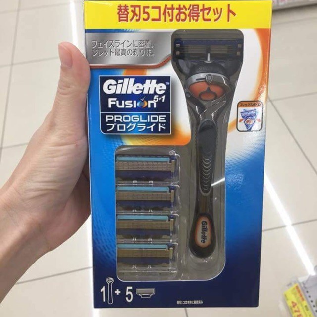 Dao Cạo Râu Gillette Fusion ProGlide 5+1 – Nhật Bản