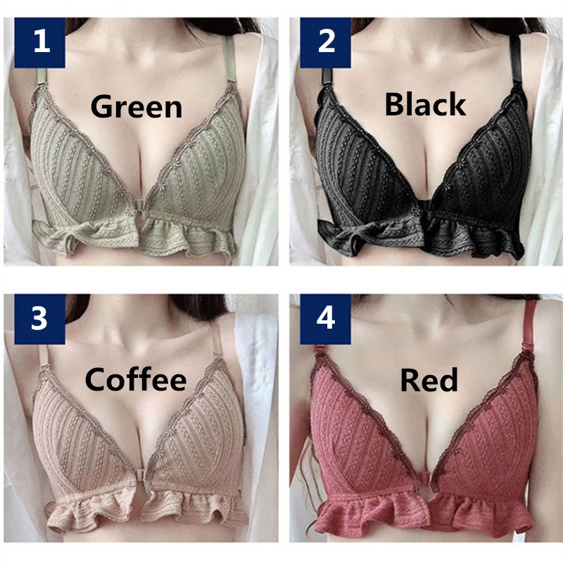 Áo ngực len mềm mại liền mạch không gọng quyến rũ thời trang cho nữ