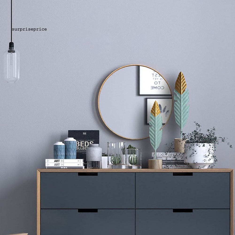 Lông vũ kết hợp đế gỗ lim phụ kiện trang trí nội thất