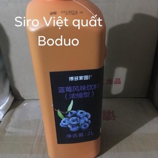 Siro Việt quất boduo 2 lit