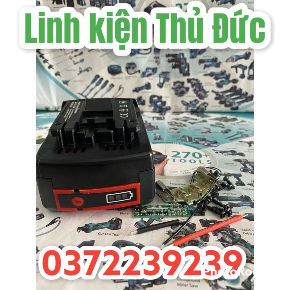 Lktd BN. Vỏ mạch Bosch 14.4V Li-ion full tem 2 hàng pin, led báo pin, nhận sạc zin.