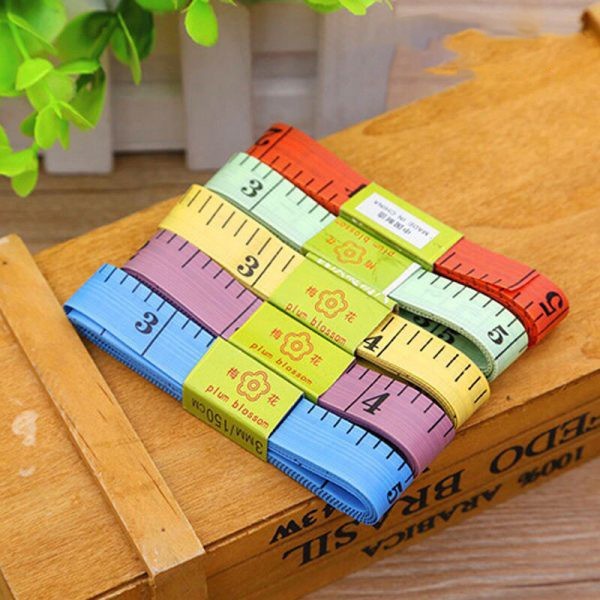Thước dây may đo quần áo eo bụng chiều cao cho bé mini nhỏ nhắn xinh xắn đồ dùng gia đình tiện ích dài 150cm Dimino