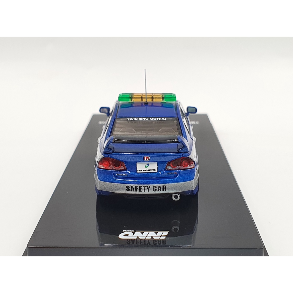 Xe Mô Hình HONDA CIVIC TYPE-R FD2 TWIN RING MOTEGI SAFETY CAR 2014 1:64 INNO MODELS (Xanh)