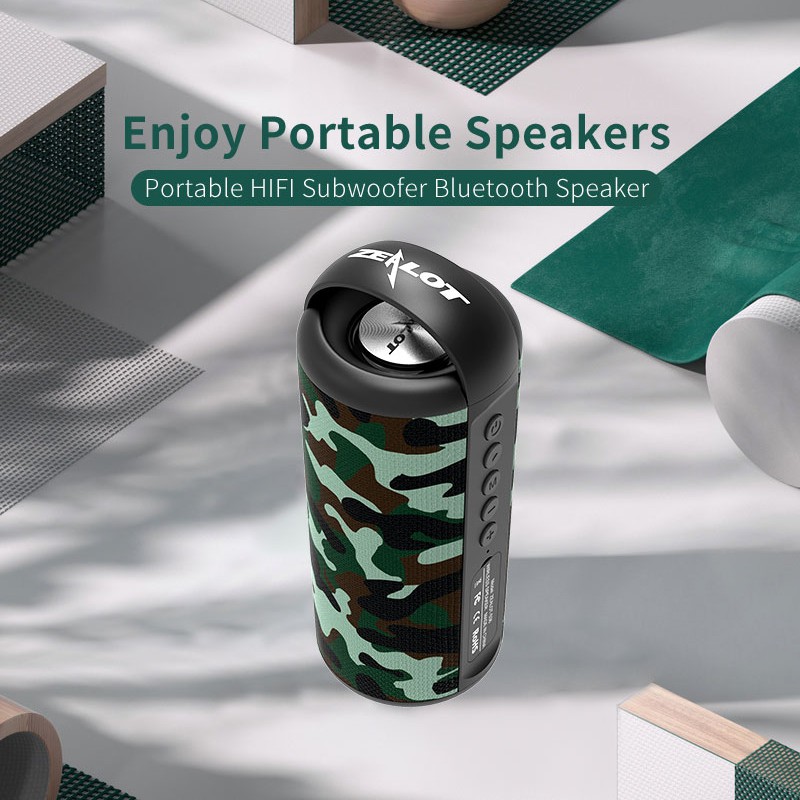 Loa Bluetooth 5.0 ZEALOT S36 HiFi hỗ trợ thẻ nhớ SD/USB