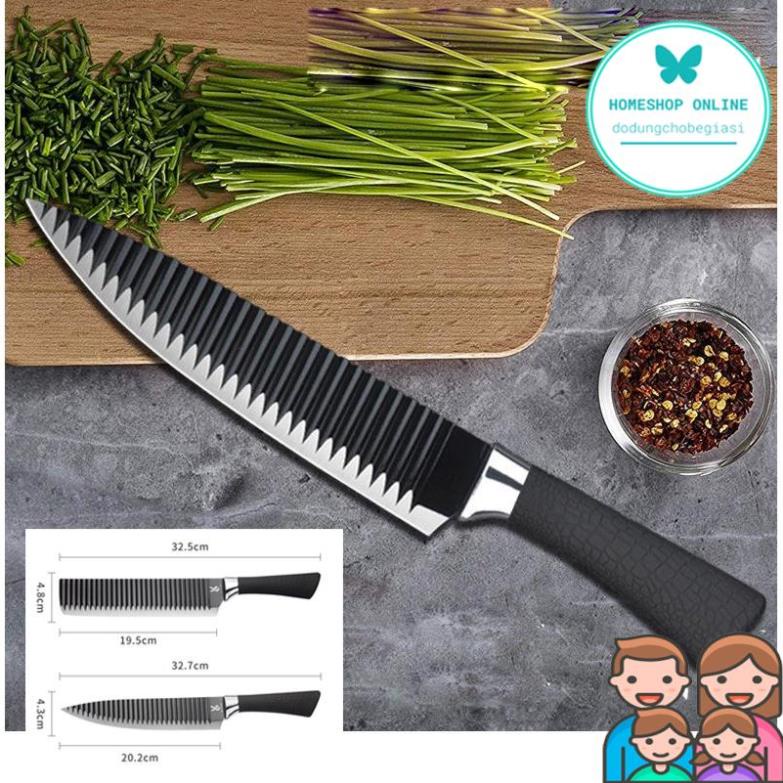 Dao Thái Nhật Lưỡi Gợn Sóng Đầu Nhọn Bằng Thép Không Gỉ HOME SHOP ONLINE sale
