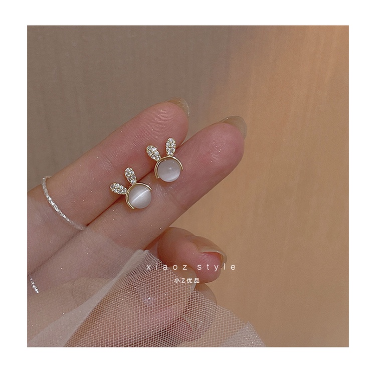 Khuyên tai đính đá hình thú vật đáng yêu cho nữ