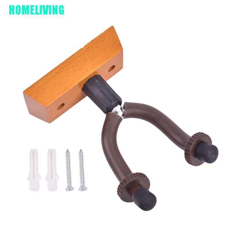 Giá treo đàn guitar bằng gỗ gắn tường tiện lợi