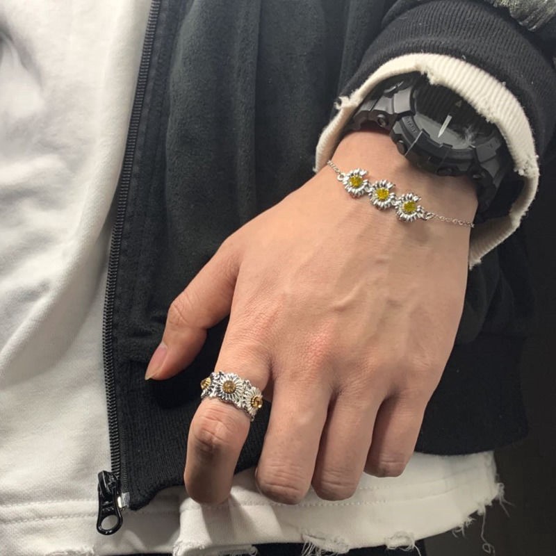 Nhẫn Đeo Tay Đính Đá Kim Cương Không Phai Phong Cách Retro 23183