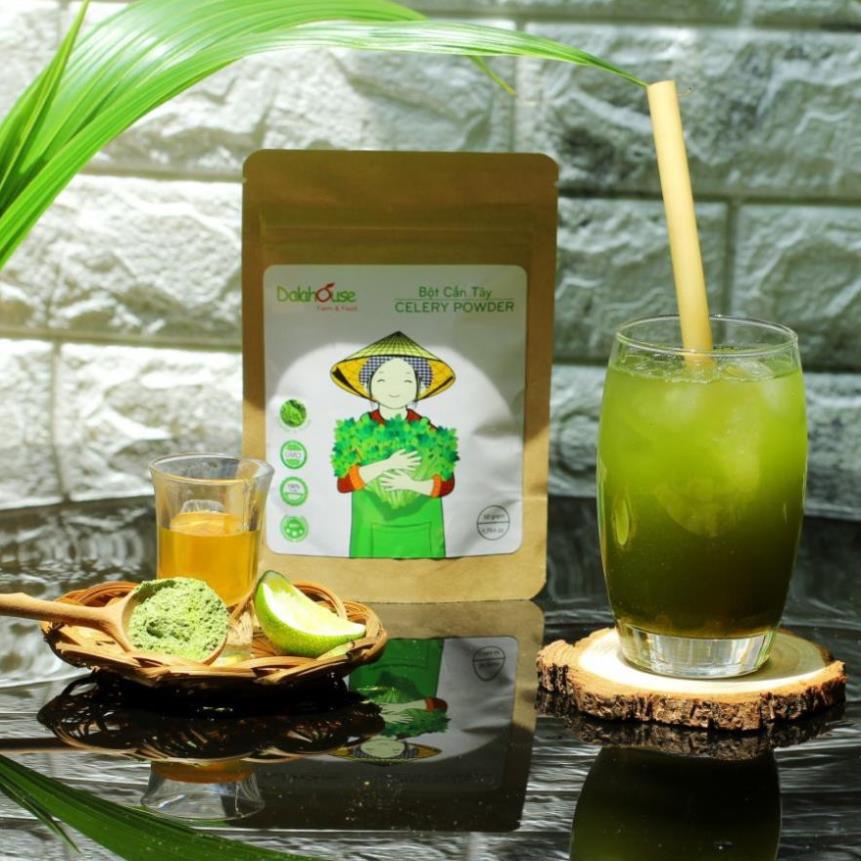 (Bán sỉ) Túi bột cần tây hữu cơ nguyên chất sấy lạnh Dalahouse 50g