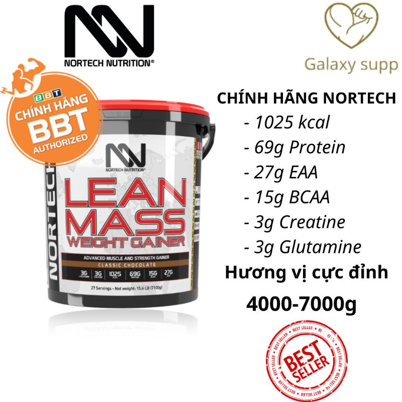 NORTECH LEAN MASS TĂNG CÂN TĂNG CƠ HẠN CHẾ MỠ