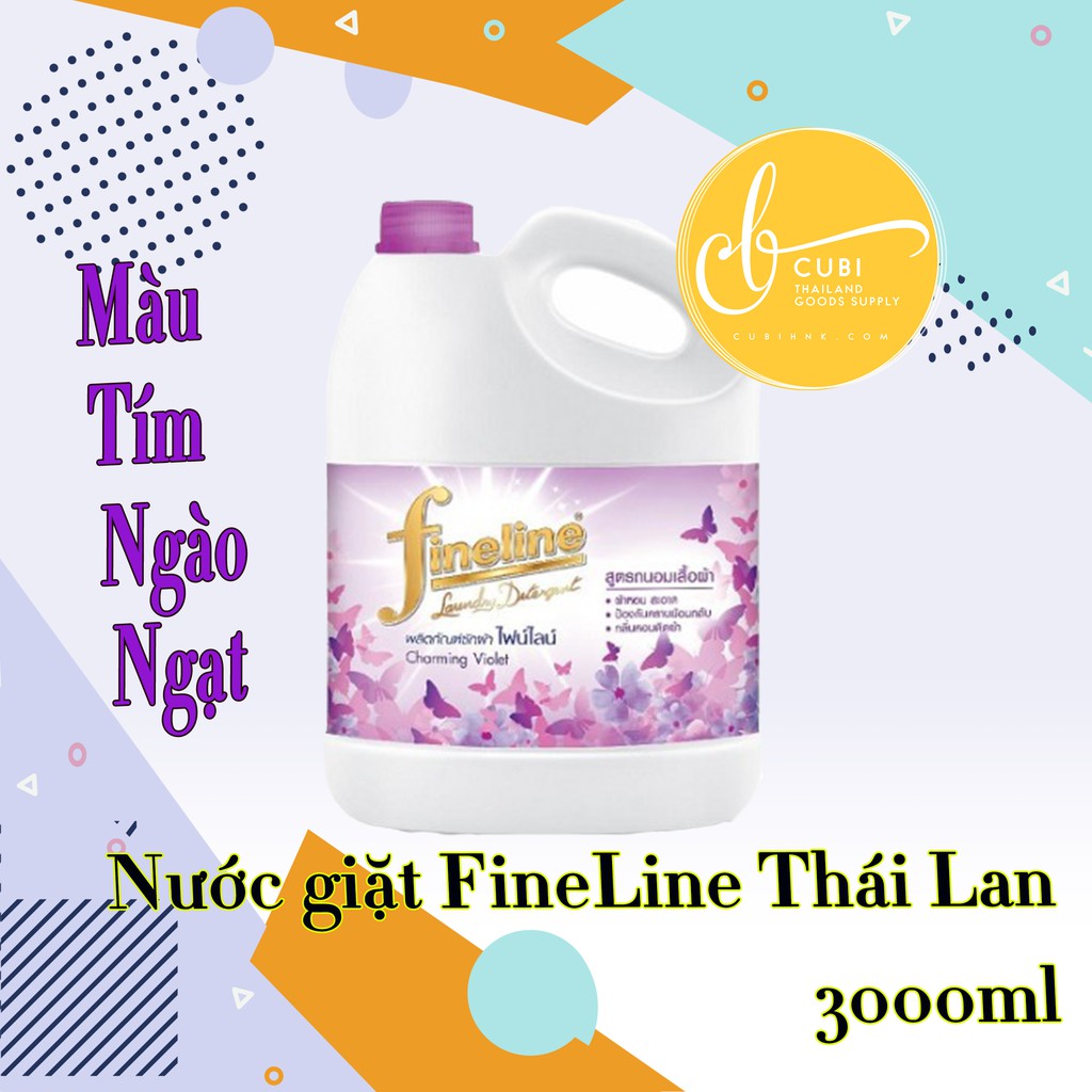 Nước Giặt Fineline Mẫu Mới Thái Lan 3000ML - Màu Tím