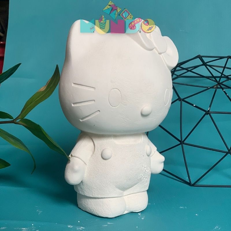 Tượng tô màu cao cấp (kèm màu cọ) chọn mẫu SIZE XXL HELLOKITTY, tượng thạch cao MUNDO