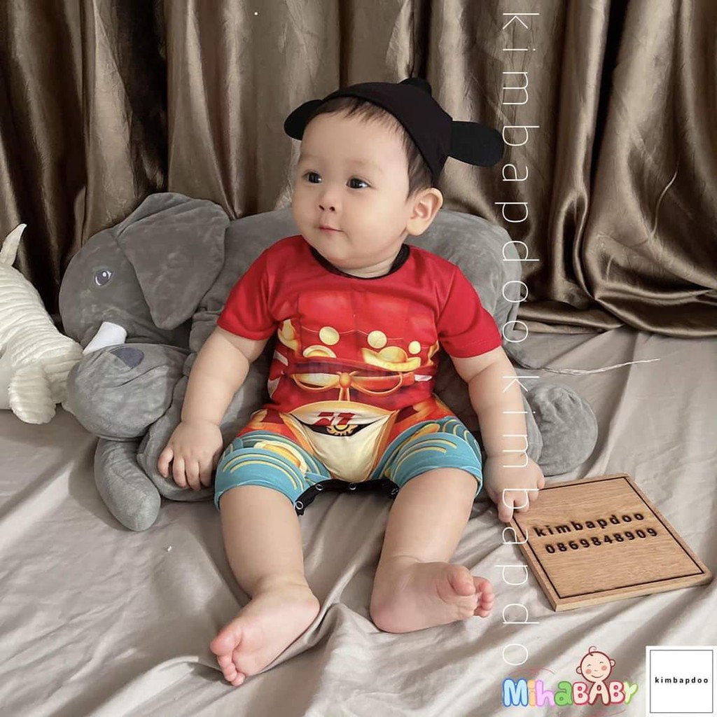 [Quà Tặng Không Bán] Bộ Bodysuit Tết Thần Tài Cho Bé