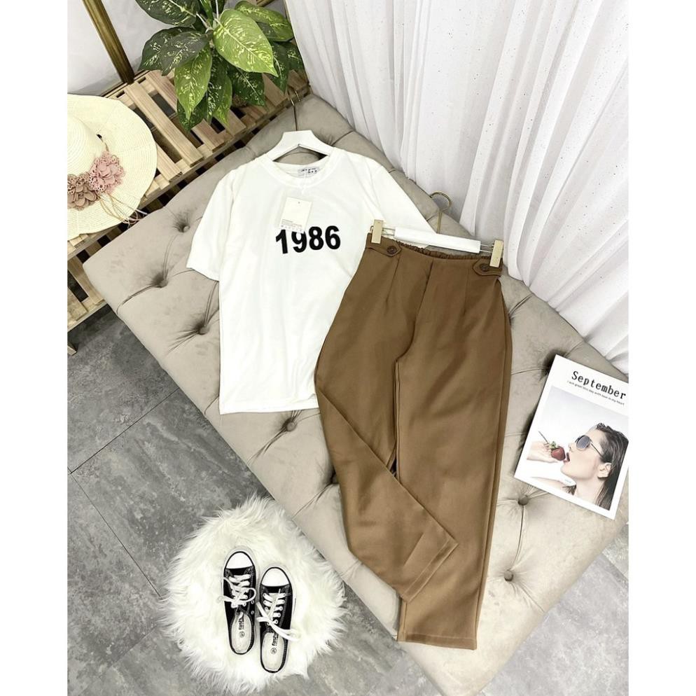 Set đồ nữ cá tính, set quần lửng áo thun đi chơi sang chảnh mùa hè đẹp 8A00051 THVVN | BigBuy360 - bigbuy360.vn