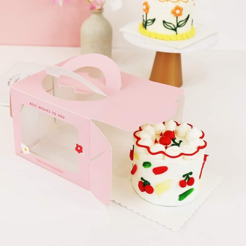 Hộp đựng bánh gato mini 16x16x12.5cm