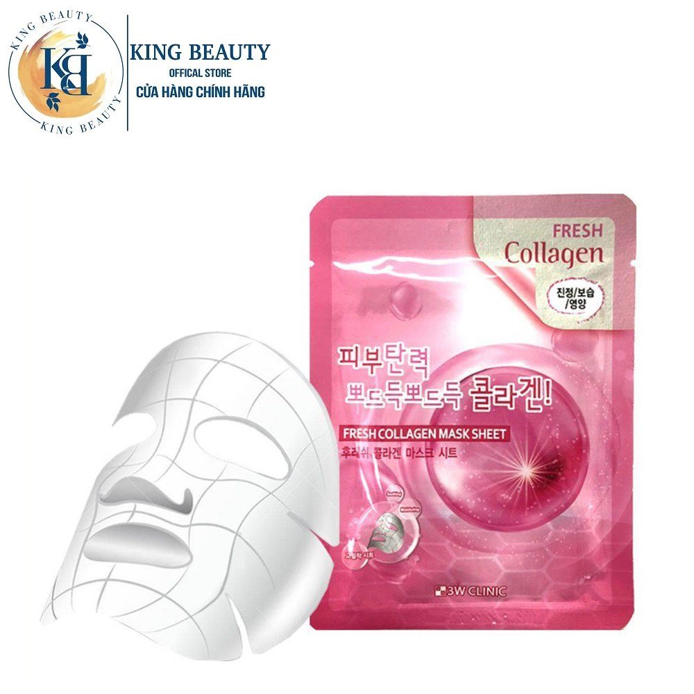 Mặt nạ Dưỡng Da Collagen 3W Clinic Fresh Mask Sheet 23ml