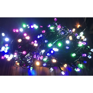Dây đèn led trang trí 50 mét chớp nháy nhiều màu