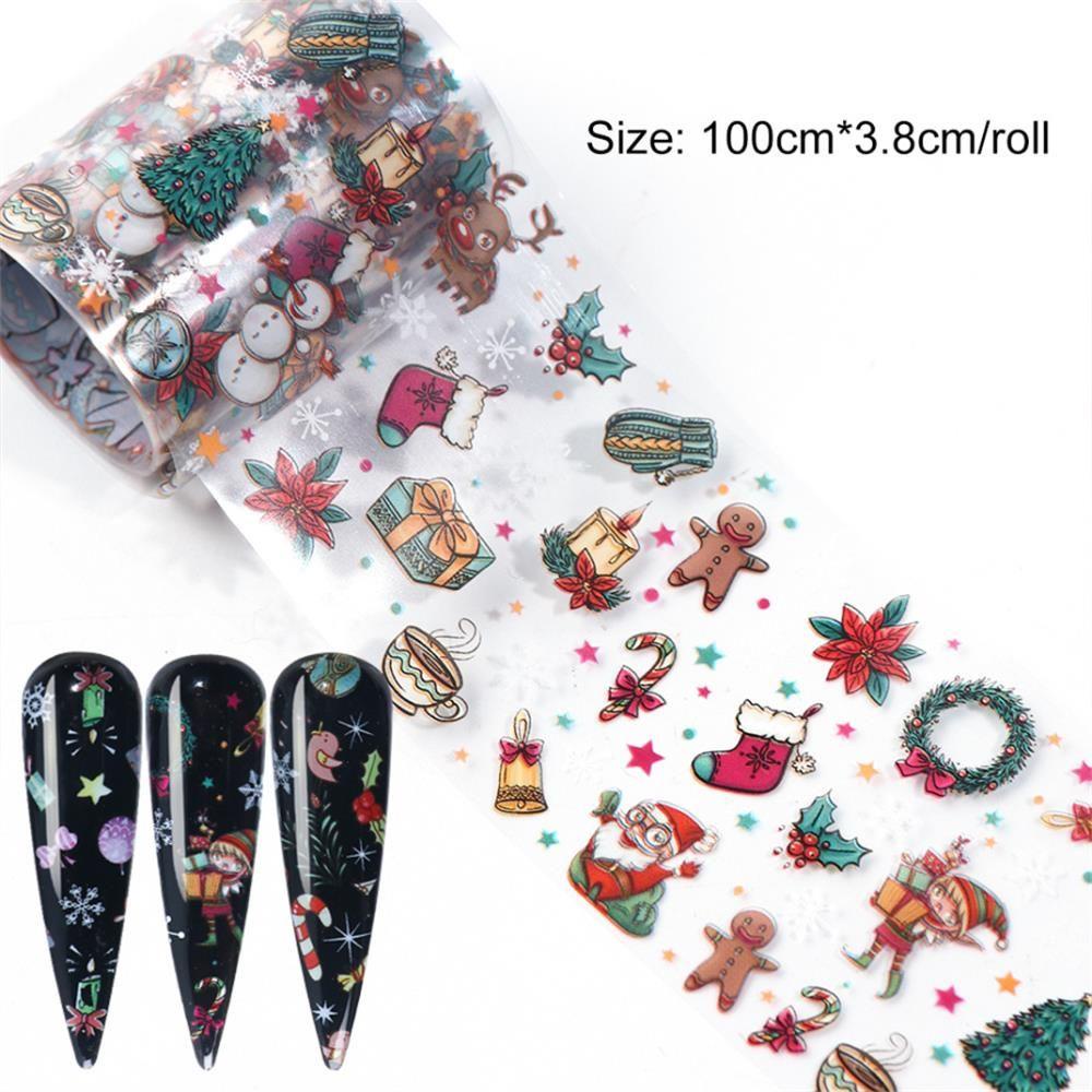Set 10 Lá Nhôm Họa Tiết Bầu Trời Sao 3D Thời Trang Trang Trí Móng Nghệ Thuật DIY