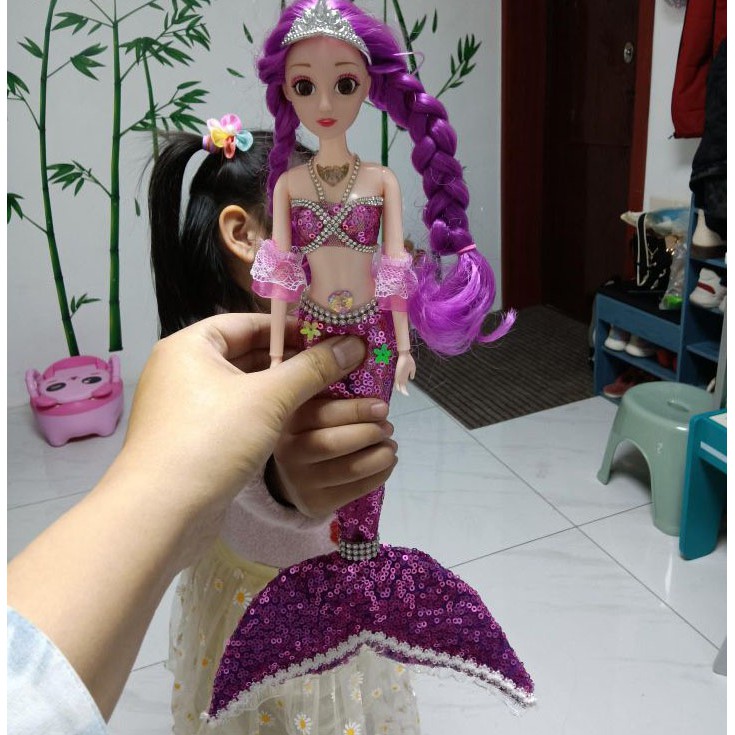 Đồ Chơi Búp Bê Barbie Hình Nàng Tiên Cá Thích Hợp Làm Quà Tặng Sinh Nhật Cho Bé