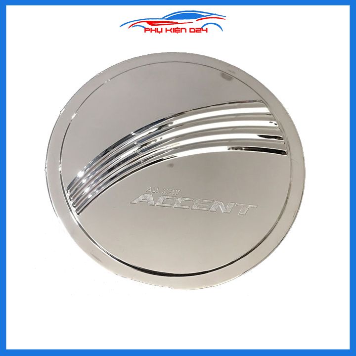 Ốp nắp bình xăng Accent 2018-2019-2020-2021-2022-2023 mạ crom chống trầy trang trí ô tô