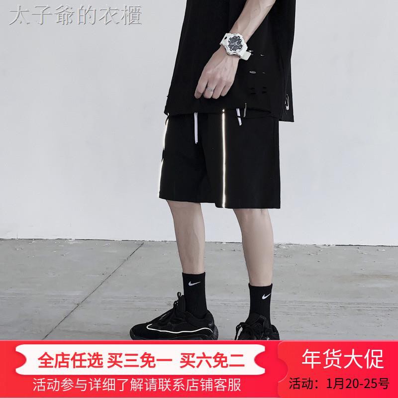 Quần short thể thao ống rộng màu phản quang phong cách hiphop cho nam | BigBuy360 - bigbuy360.vn