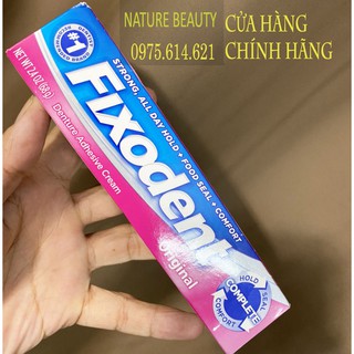 Keo dán hàm răng giả Fixodent 68g USA