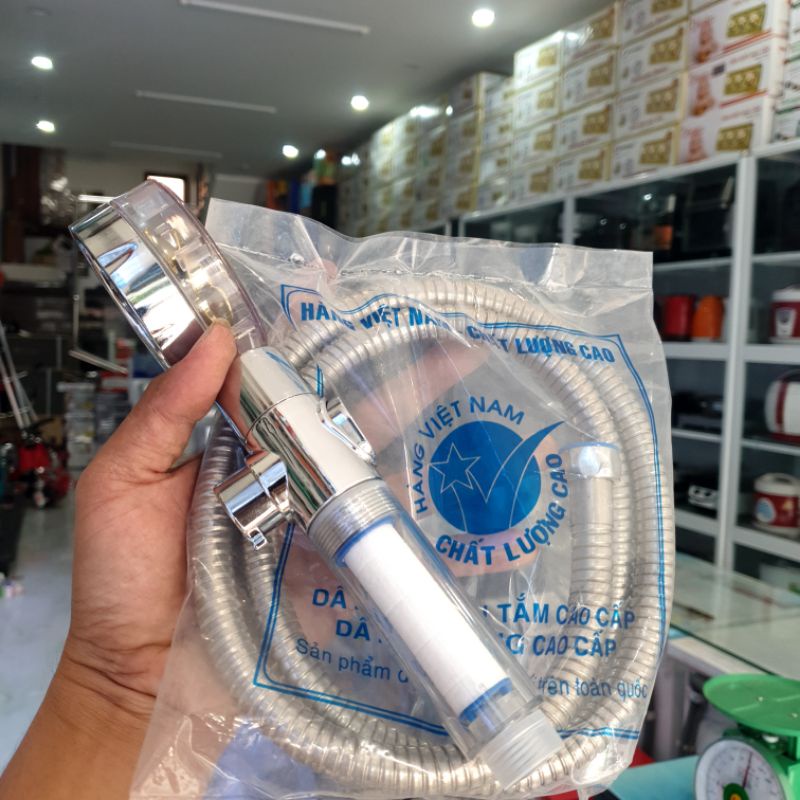Bộ dây bát sen tắm tăng áp cao cấp