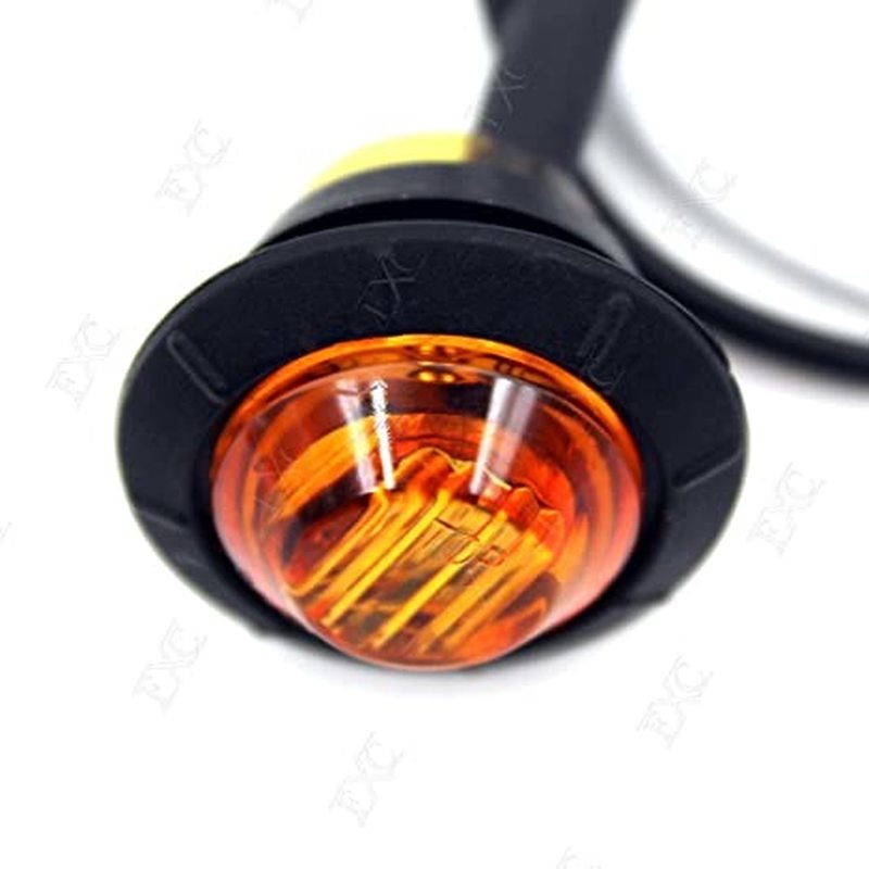 Đèn led tròn siêu sáng 12V gắn phía trước/ phía sau/ hông xe ô tô