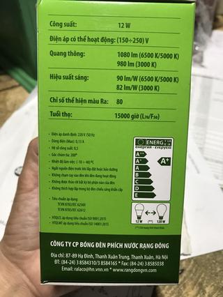 Combo 30 bóng đèn led Rạng Đông 12w