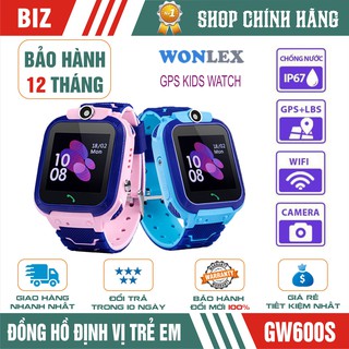 Đồng hồ định vị trẻ em WONLEX GW600S - Chống nước IP67 - CHÍNH HÃNG