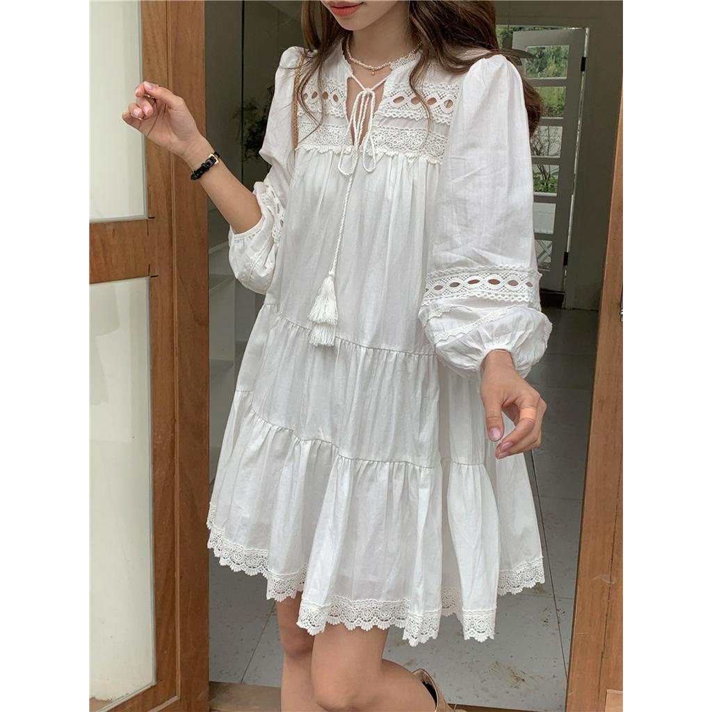 Đầm Đi Biển Dáng Rộng Cột Dây Thời Trang 63857