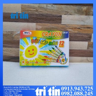 (Sẵn tại kho, hàng chuẩn)  Bút Sáp Win 18 màu Bút Tô Màu Cho Bé[LÊ HƯNG]  - vanphongphamhongha