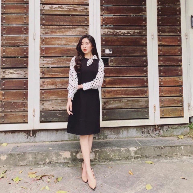 [QUÀ TẶNG LÀ CHUN TÓC NHIỀU MÀU NỮ TÍNH DAI DẺO MỀM] Đầm nữ công sở dáng suông | BigBuy360 - bigbuy360.vn