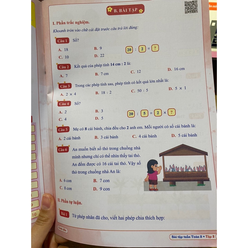 Sách - Bài tập tuần toán 2 tập 2 ( Cánh diều )