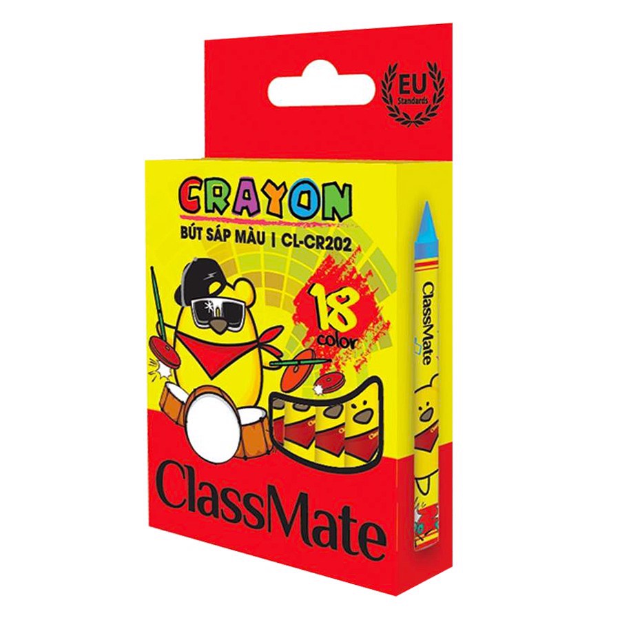 Bút sáp 12 màu Class Mate CL-CR201, bút sáp tô mầu cho bé