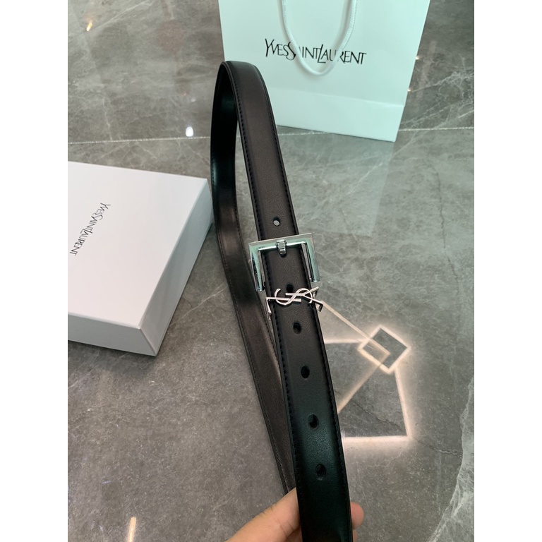 Hàng Có Sẵn! Ysl! Thắt Lưng Da Bò Chất Lượng Cao Thời Trang Cho Nam Nữ