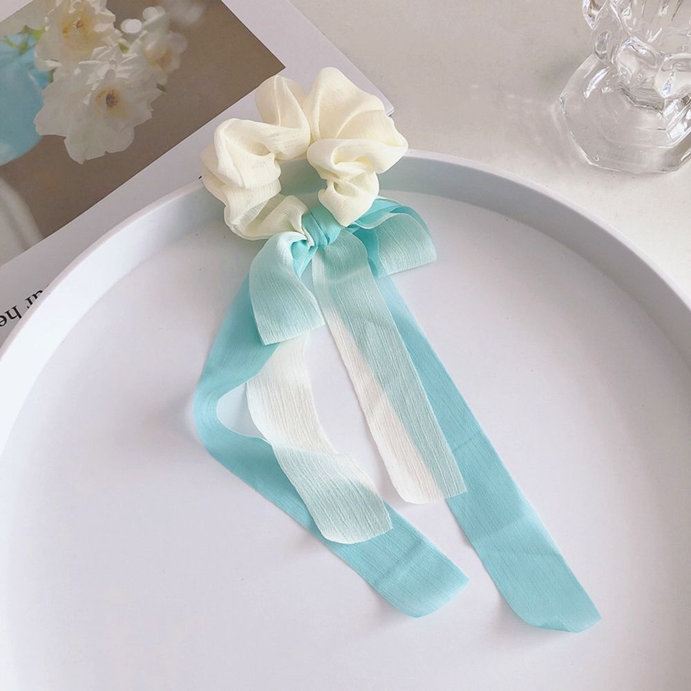 Dây Buộc Tóc Ruy Băng Thắt Nơ Co Giãn Phong Cách Hàn Quốc Cho Nữ