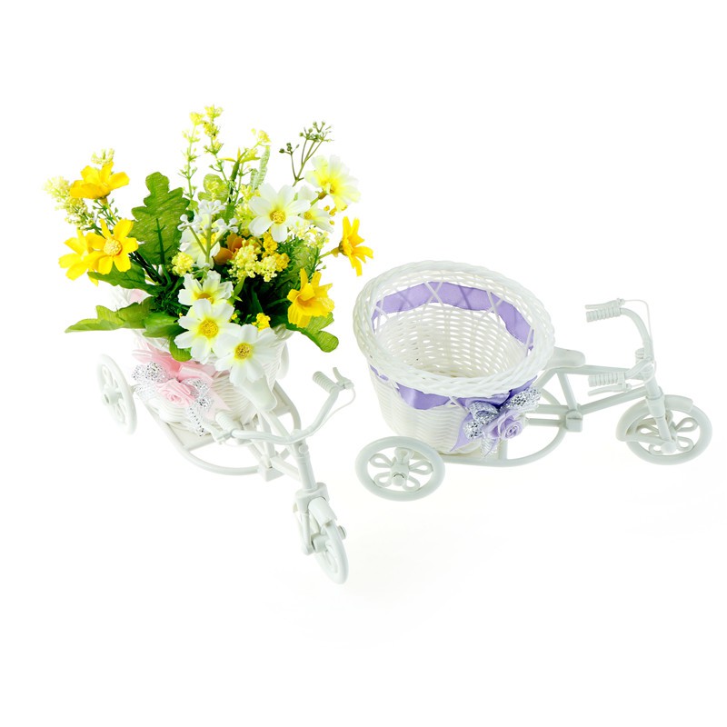 Giỏ đựng trang trí hình xe ba bánh