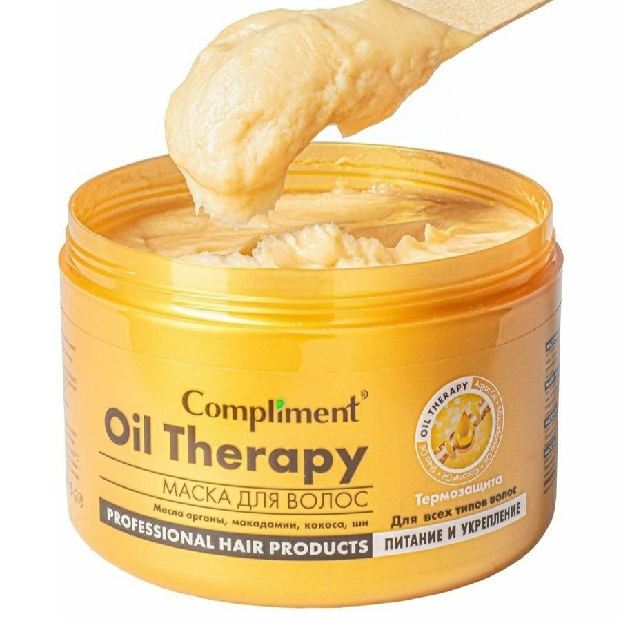 Ủ tóc Oil Therapy Compliment Argan Oil phù hợp với mọi loại tóc, giúp phục hồi tóc hư tổn, chẻ ngọn, giảm tóc gãy rụng