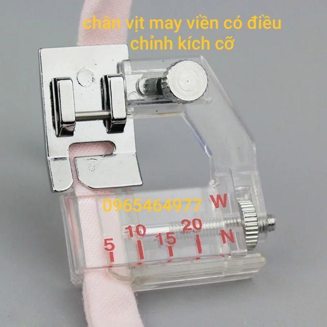 Chân vịt may dây viền có điều chỉnh máy may gia đình