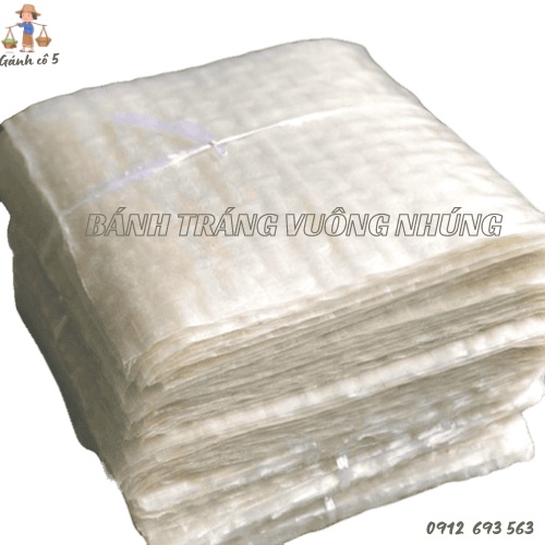 Bánh tráng vuông nhúng Bình Định | Bánh tráng vuông nhúng dẻo| 1 ràng